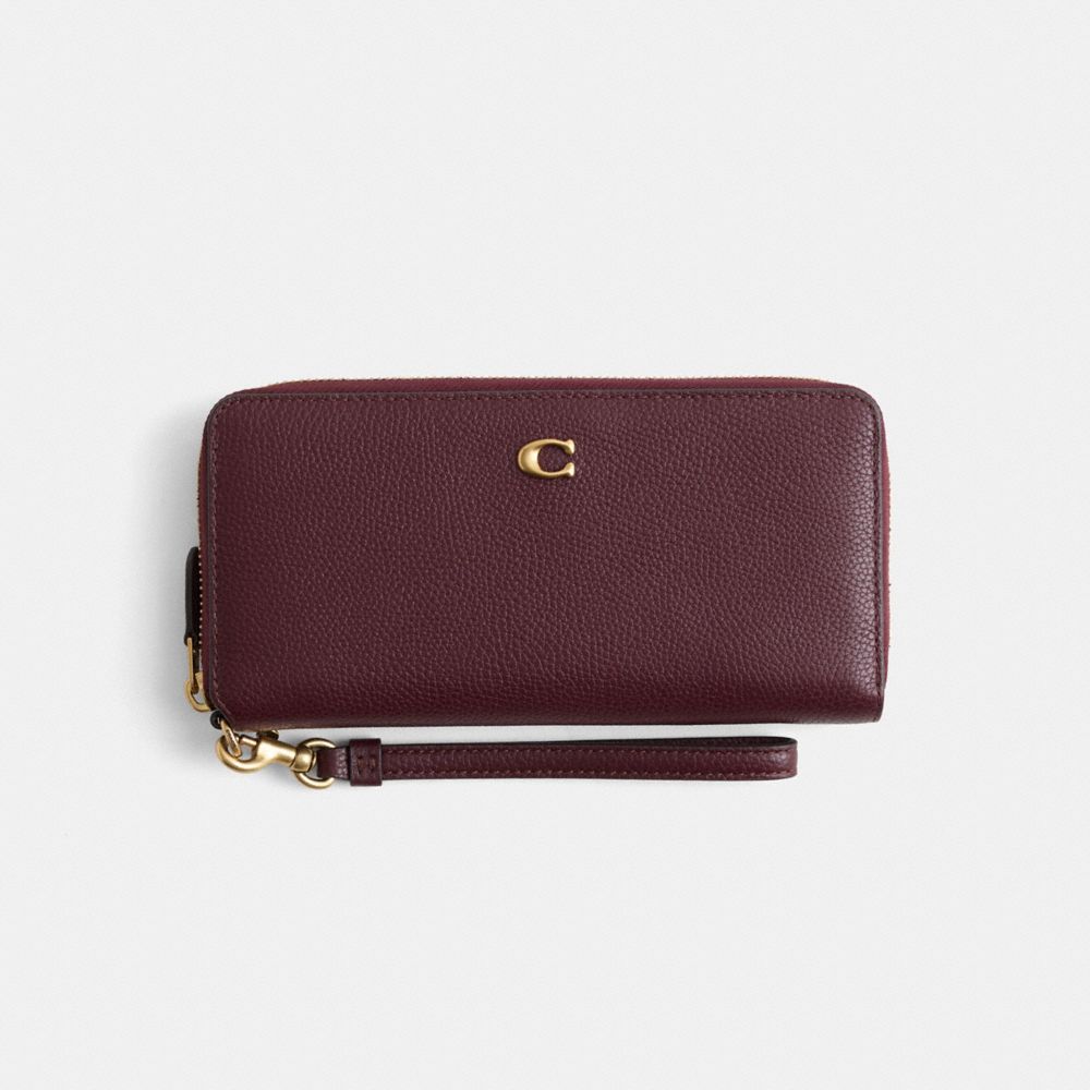 COACH®,Restored Essential Continental Wallet,,Front View