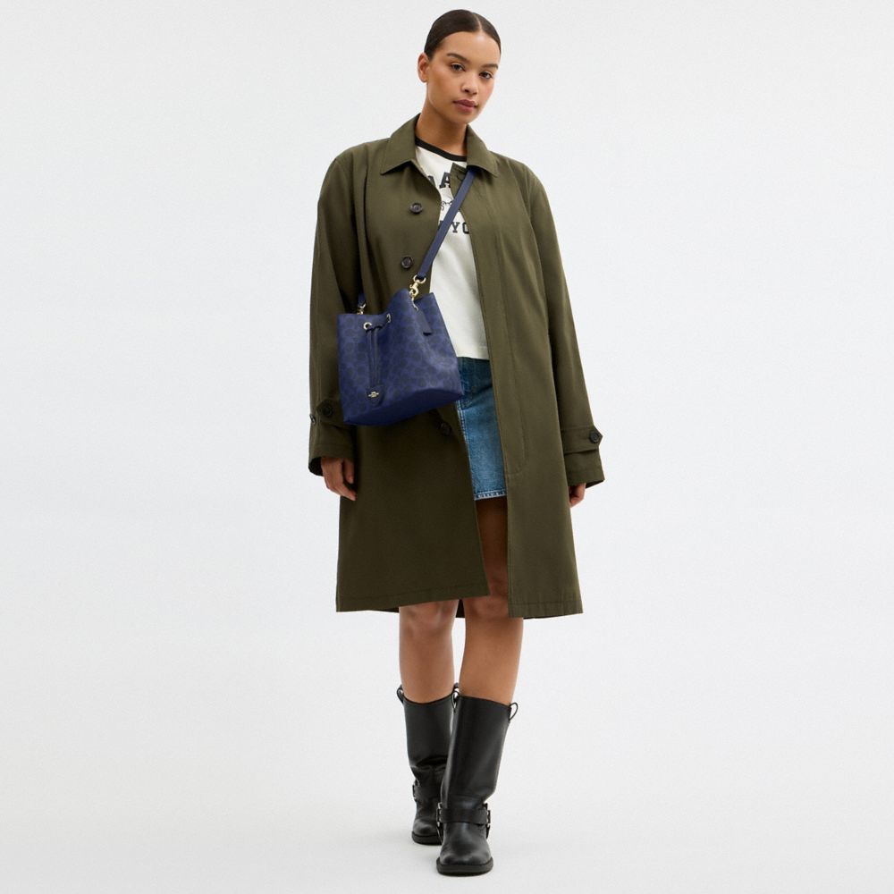 Rowan Bucket Bag In Signature Canvas