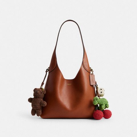 Женские сумки Coach Brooklyn Shoulder 28 With Charms