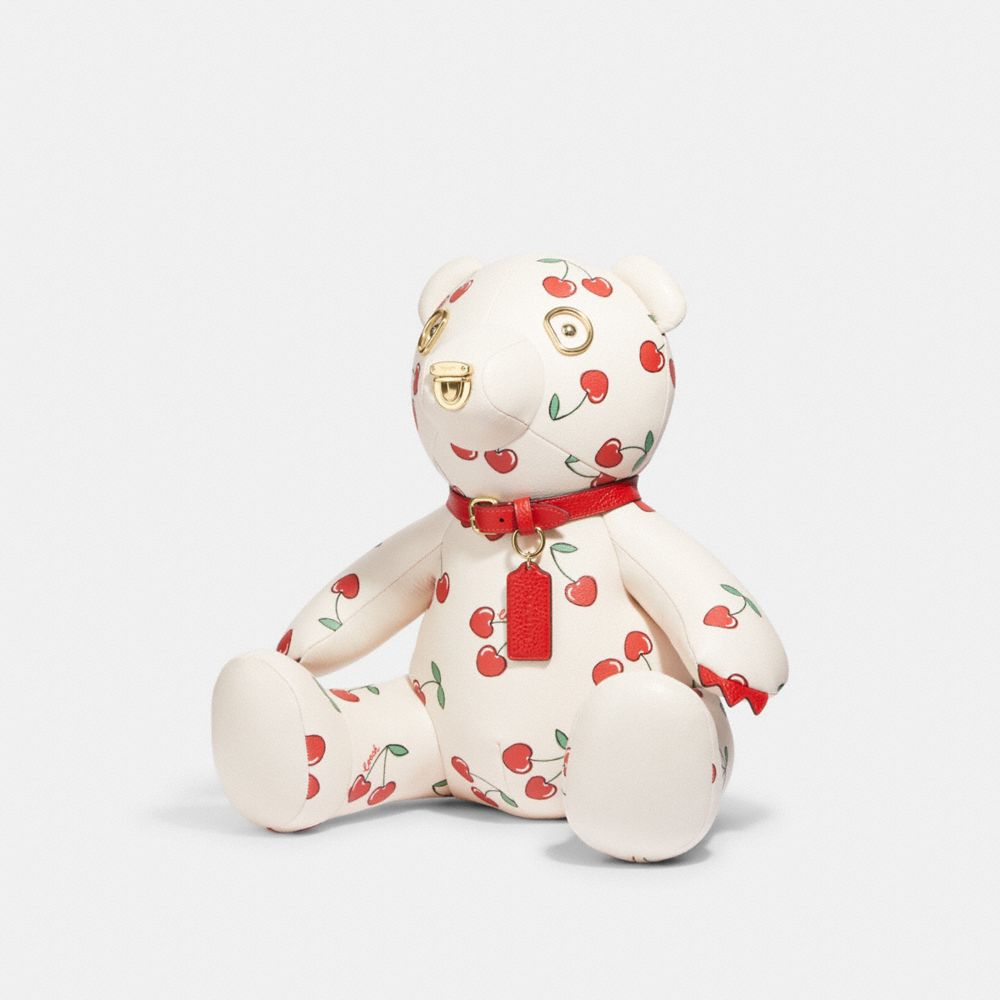 COACH® | Collectible Bear With Heart Cherry Print