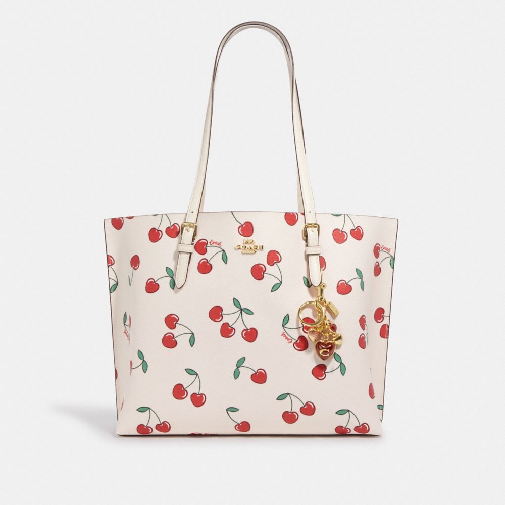 Coach, Bags, Coach Set Heart Cherry Print Crossbody Big Strawberry Charm  Resin Bag Straps