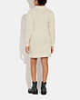 COACH®,CABLE KNIT DRESS,wool,Cream,Scale View