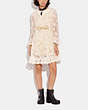 COACH®,EMBROIDERED LACE DRESS,Cotton/Silk,Cream,Scale View
