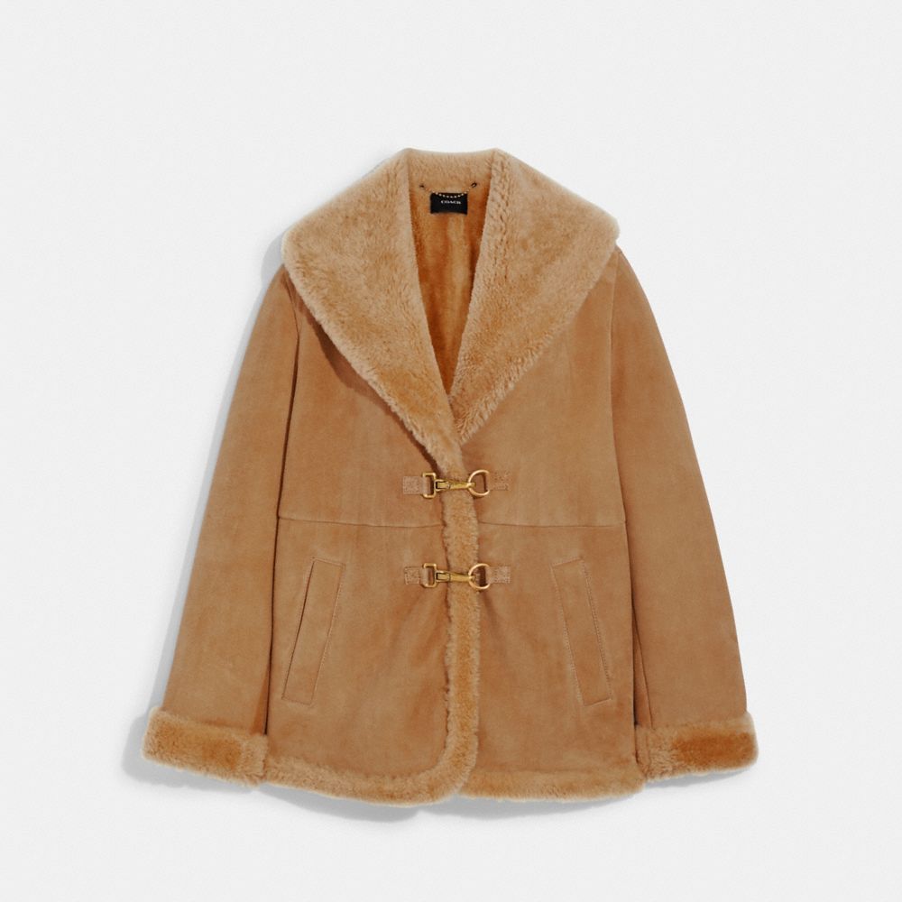 Shawl Shearling Coat