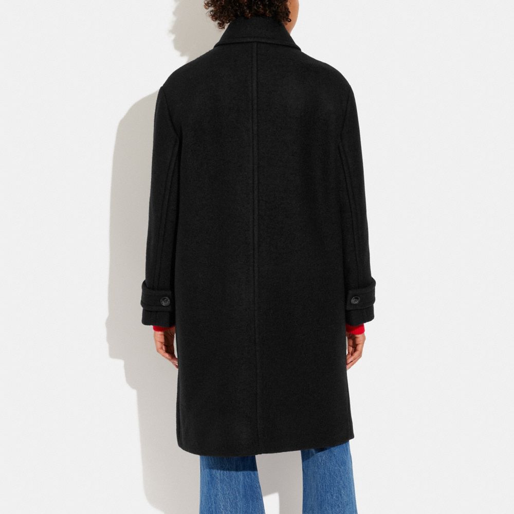 COACH®  Long Wool Coat