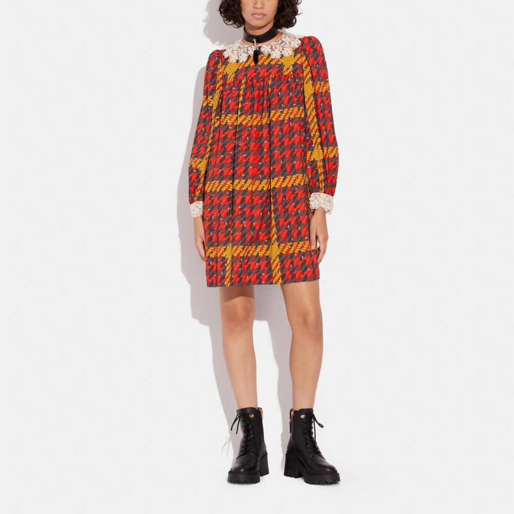 Plaid Babydoll Dress