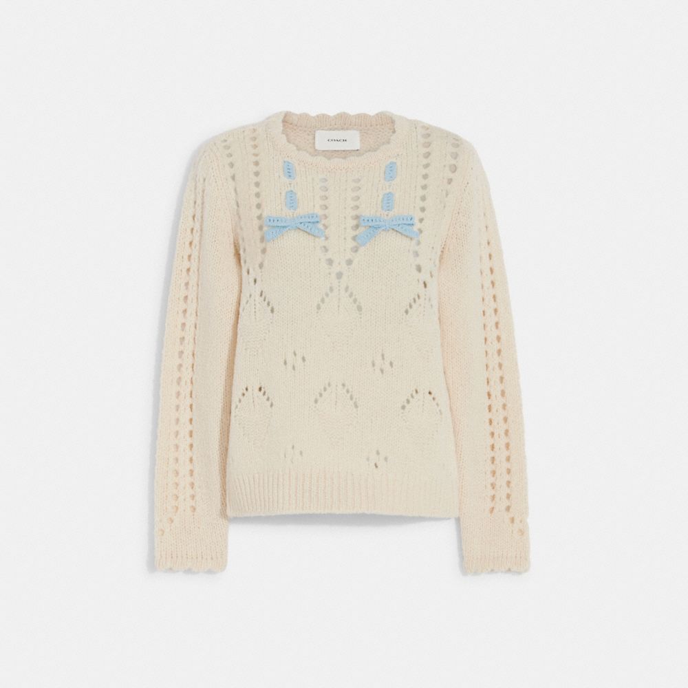 COACH♡高級素材！ロゴパターン 長袖ニット ユニセックス org.jpg