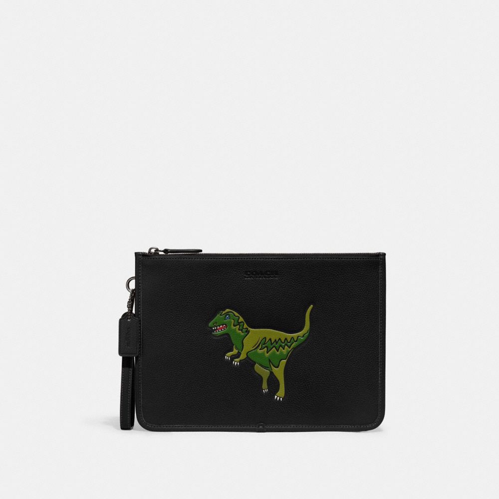 ケアカード付きCOACH Charter Pouch With Rexy