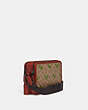 COACH®,CHARTER CROSSBODY 24 IN SIGNATURE CANVAS WITH REXY PRINT,canvas,Medium,Tan/Rust,Angle View