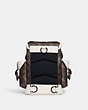 COACH®,HITCH BACKPACK 13 WITH HORSE AND CARRIAGE PRINT,Coated Canvas,Mini,Truffle/Chalk,Back View