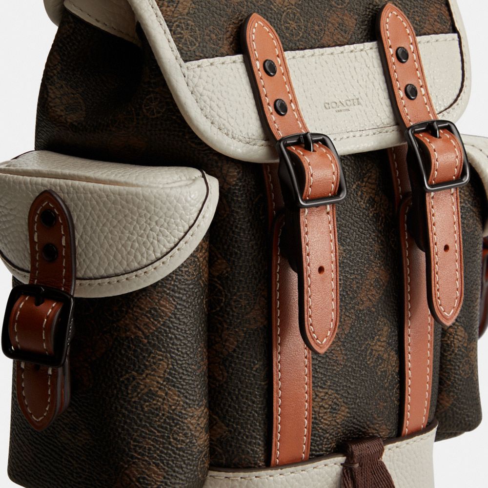 COACH®,Hitch Backpack 13 With Horse And Carriage Print,,Closer View
