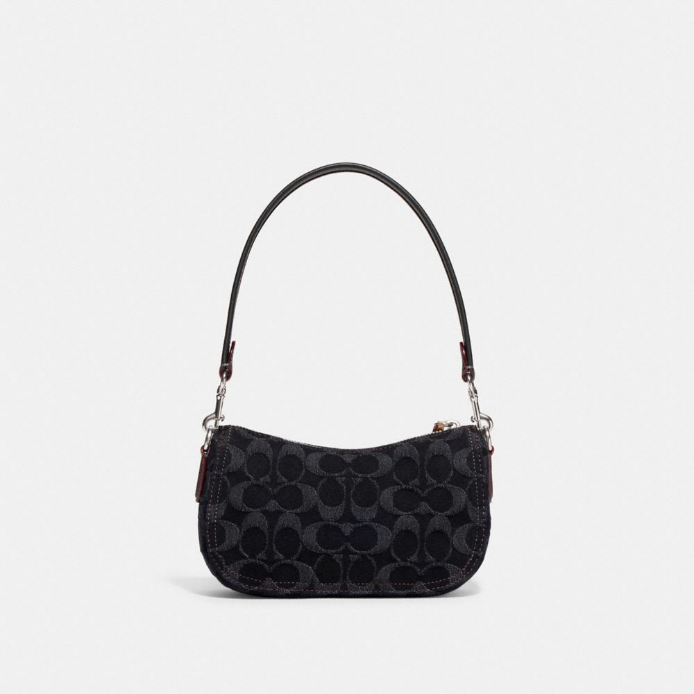 Swinger 20 Hobo Bag - Coach - Black Denim - Denim