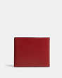 COACH®,3-IN-1 WALLET WITH COACH STAMP,Black Antique Nickel/1941 Red Multi,Back View