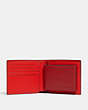 COACH®,3-IN-1 WALLET WITH COACH STAMP,Black Antique Nickel/1941 Red Multi,Inside View,Top View