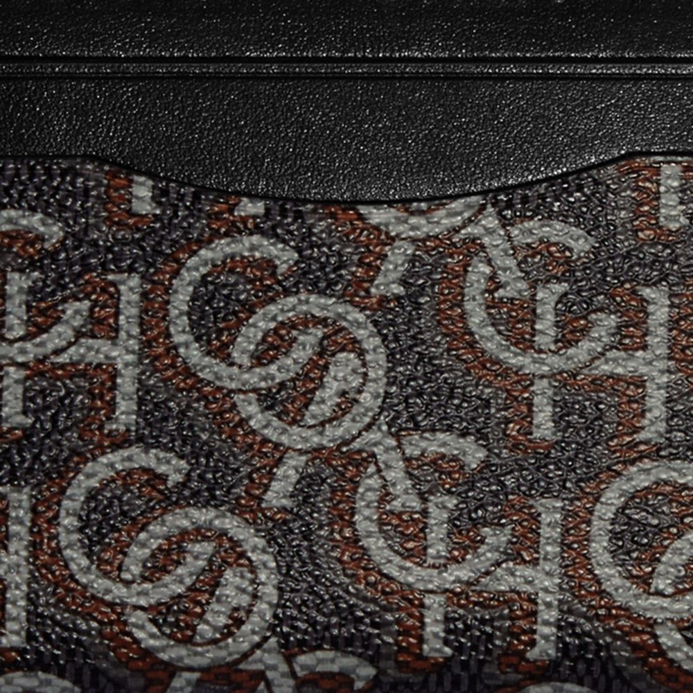 COACH®,Magnetic Card Case With Coach Monogram Print,,Detail View