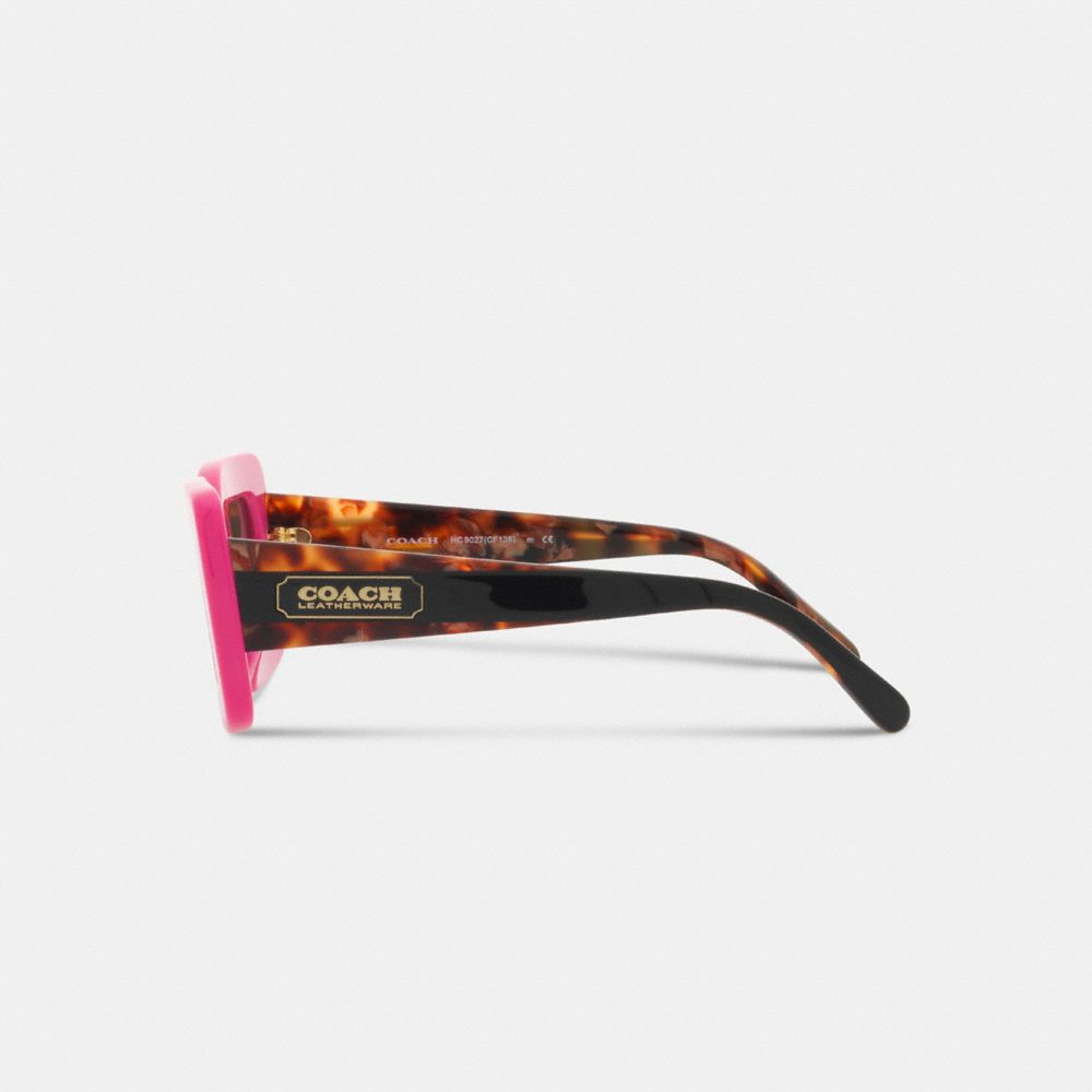 Lunettes de soleil Badge surdimensionnées