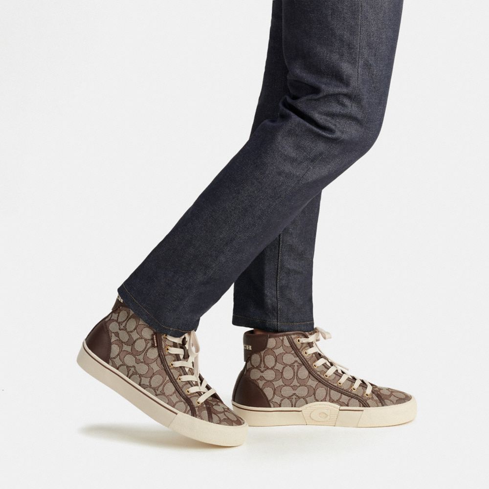 Coach high top shoes best sale