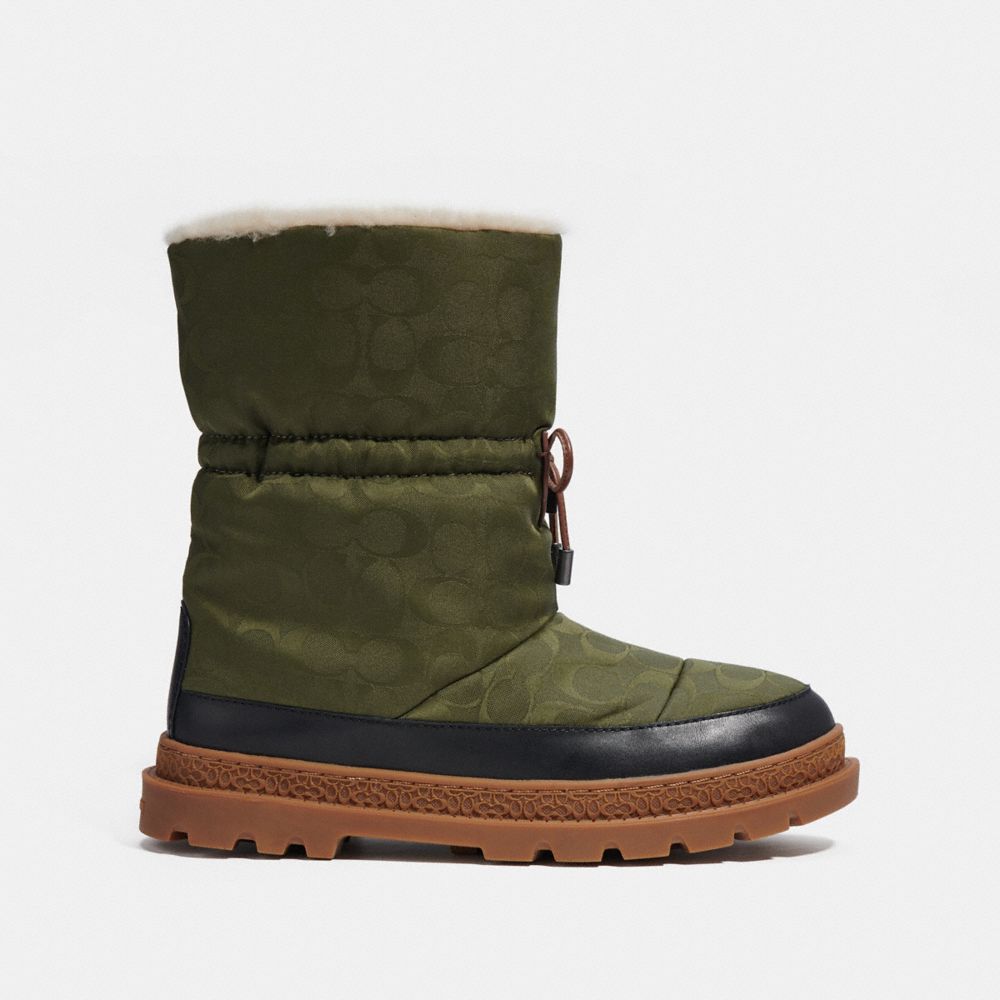 COACH®,Ski Boot In Recycled Polyester,,Angle View