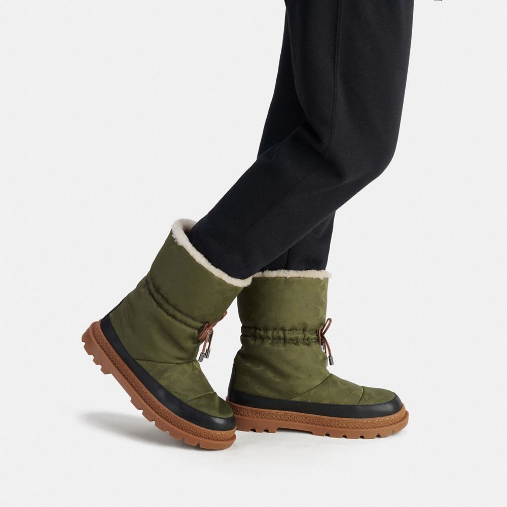 COACH®,Ski Boot In Recycled Polyester,,Detail View