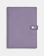 COACH®,NOTEBOOK,Silver/Light Violet,Front View
