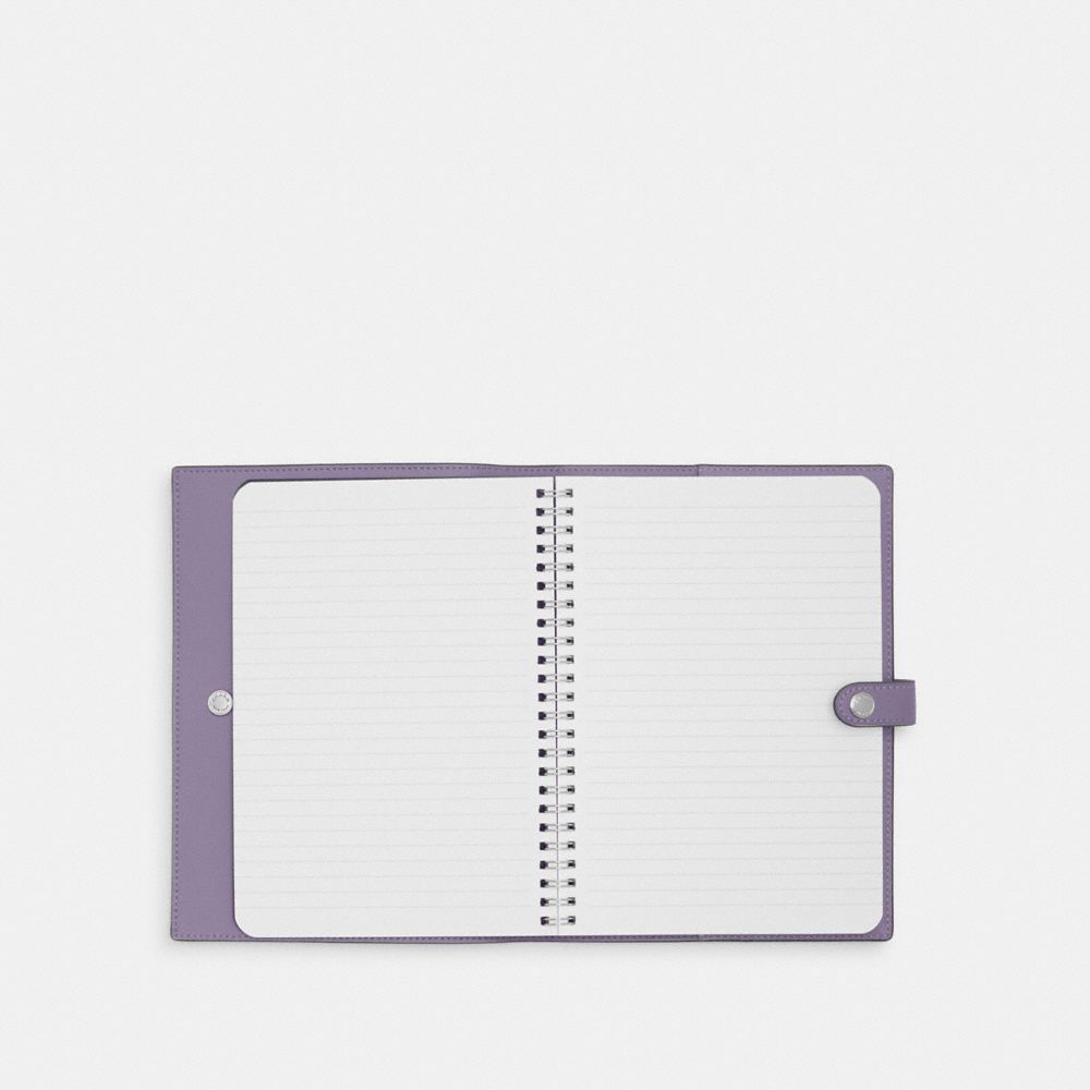 COACH®,Notebook,Purple,Inside View,Top View