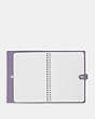 COACH®,NOTEBOOK,Silver/Light Violet,Inside View,Top View