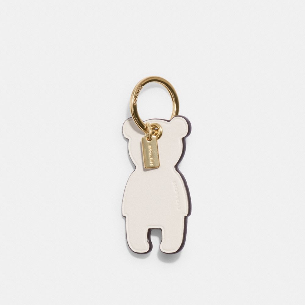 Coach Outlet Bear Bag Charm in Signature Canvas - Beige - One Size