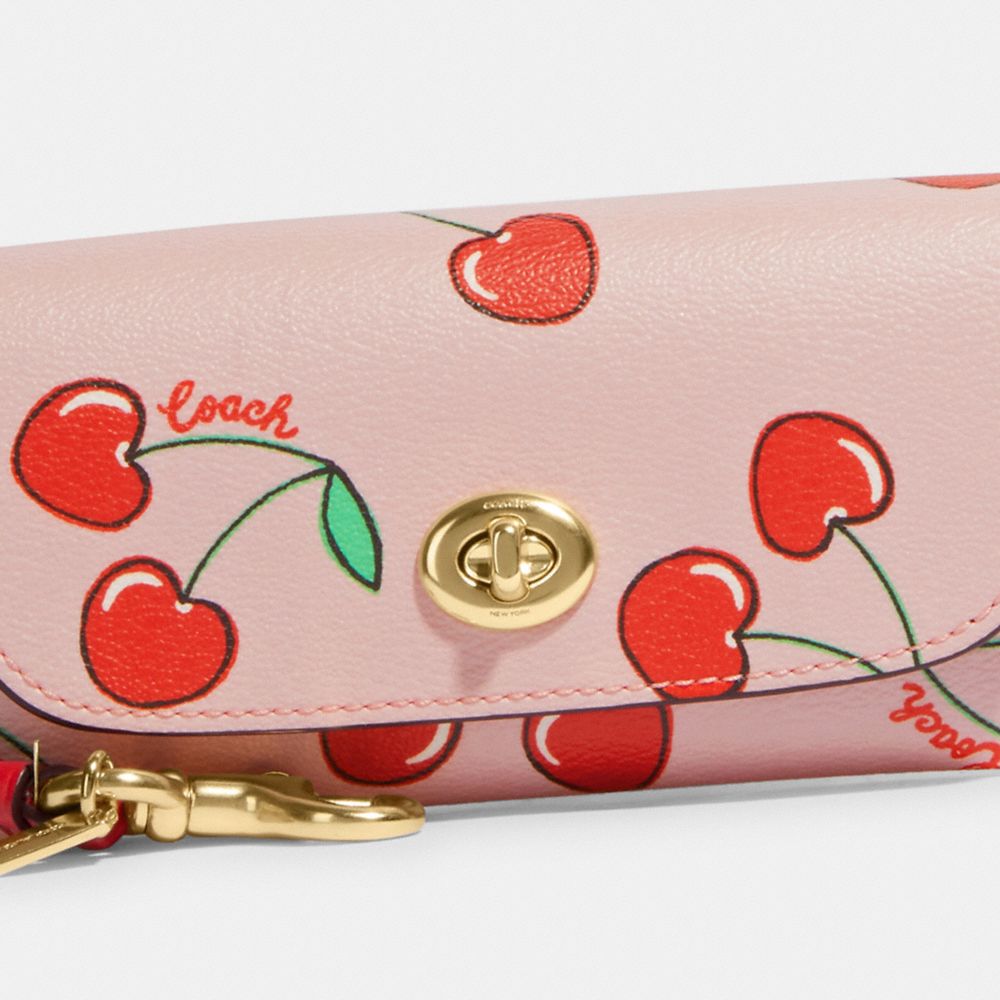 COACH®  Sunglass Case Bag Charm With Cherry Print