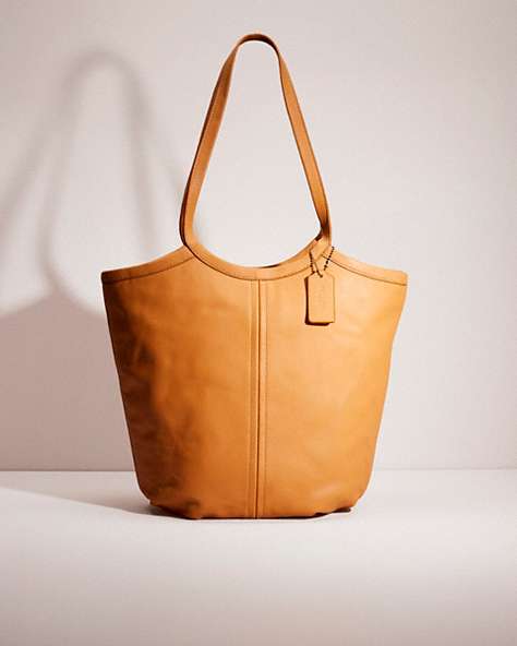 COACH®,RESTORED BEA TOTE,Brass/Natural,Front View
