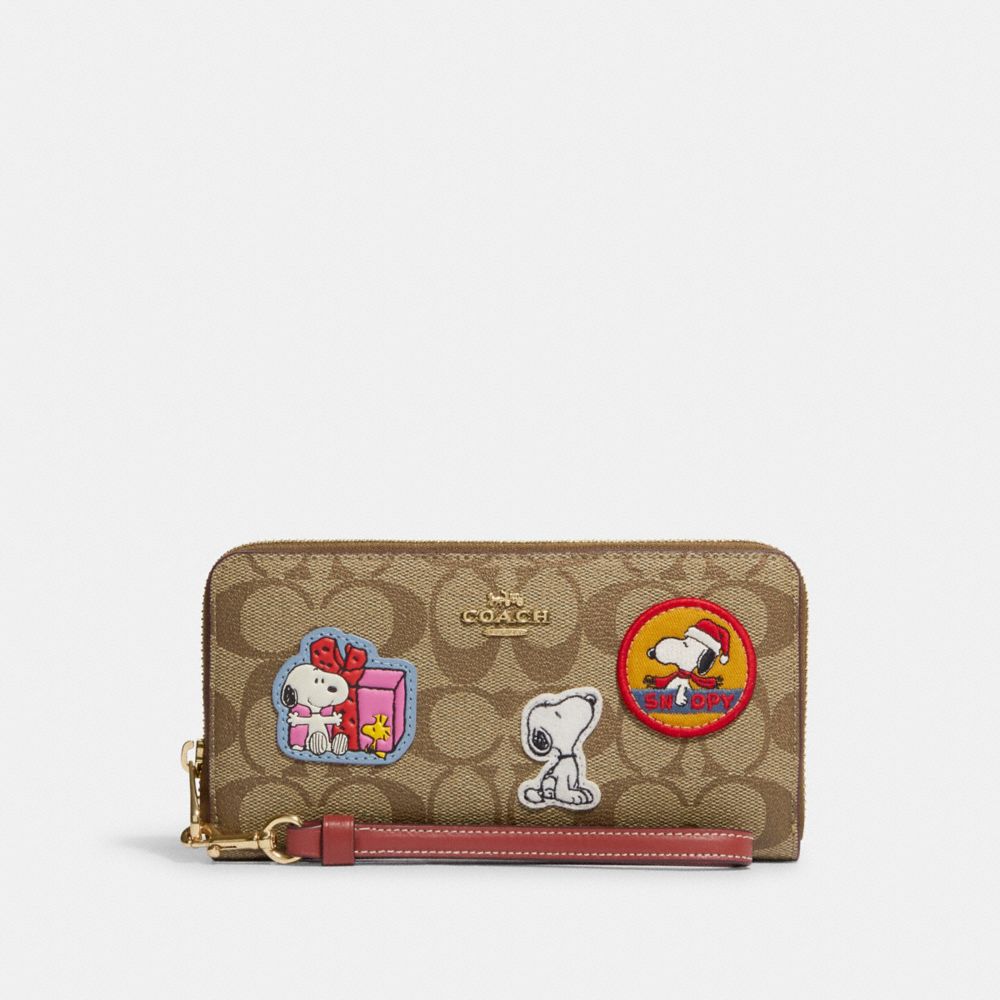 Disney X Coach Accordion Zip Wallet with Minnie Mouse in