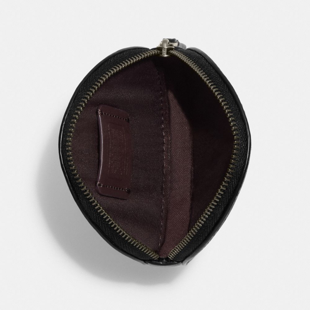 The Round Coin Pouch - Black