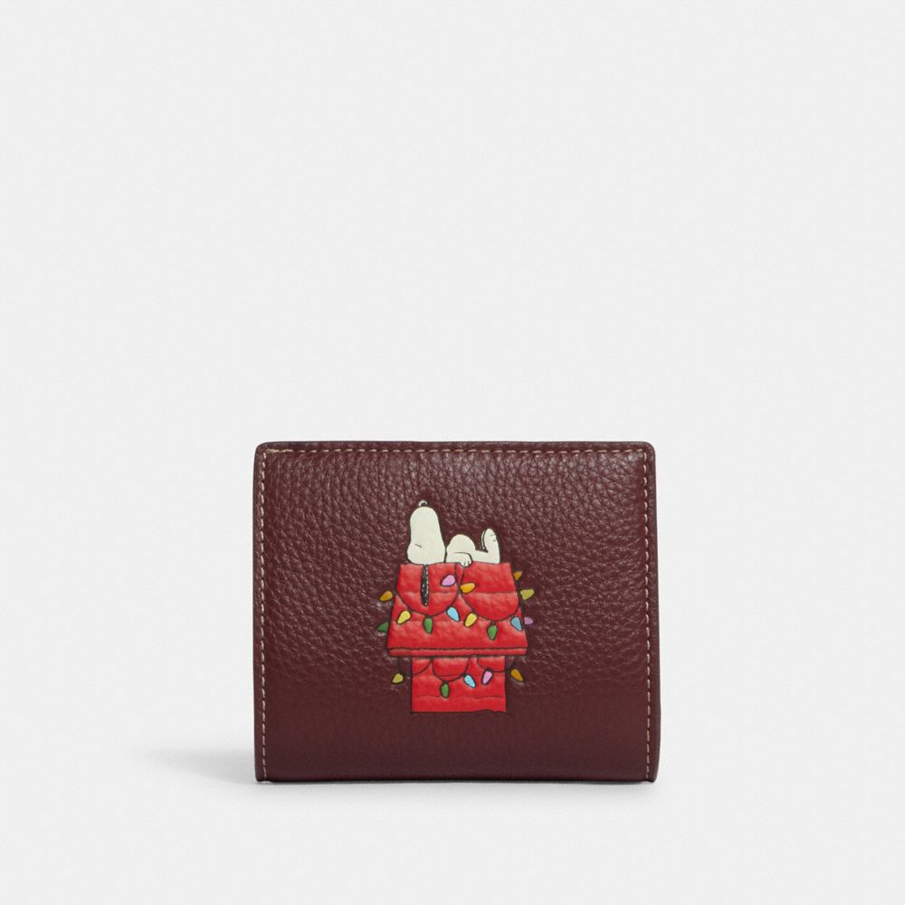 スヌーピーCOACH X PEANUTS スナップ ウォレット・スヌーピー ライツ折