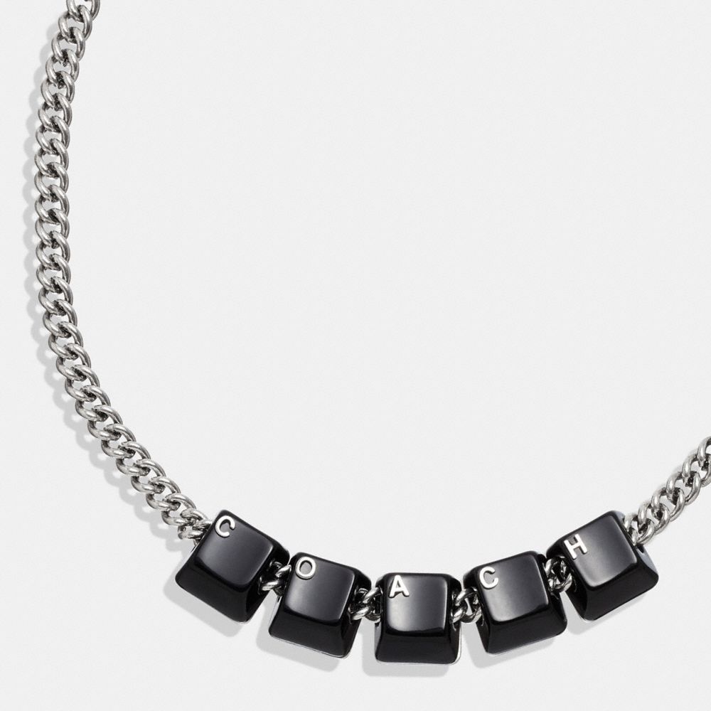 Coach Keyboard Choker Necklace