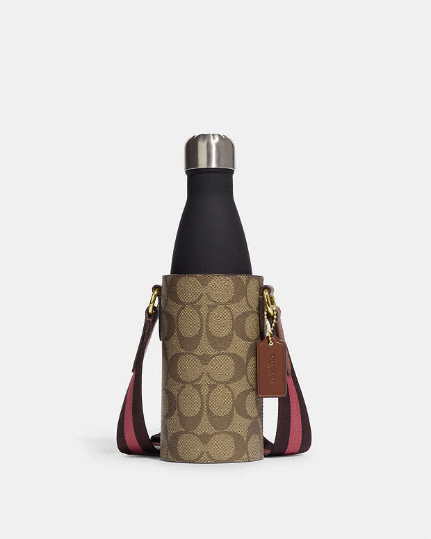 COACH®  Water Bottle Crossbody In Signature Canvas
