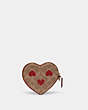 Wristlet cœur en toile signature avec imprimé cœurs