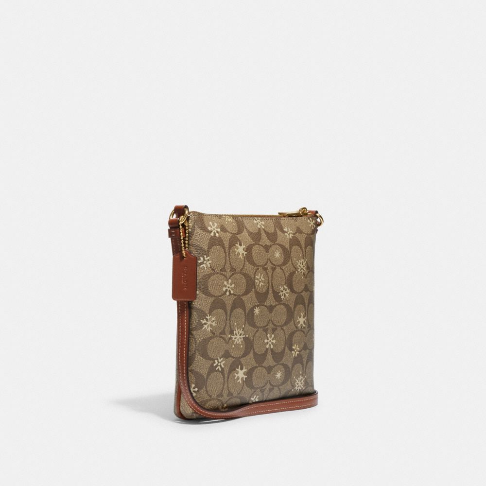 COACH Mini Rowan File Bag In Signature Canvas