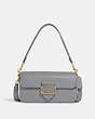 COACH®,MORGAN SHOULDER BAG,Medium,Gold/Granite,Front View