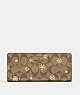 COACH®,SLIM WALLET IN SIGNATURE CANVAS WITH SNOWFLAKE PRINT,Signature Coated Canvas,Im/Khaki/Gold Multi,Front View