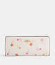 COACH®,SLIM ZIP WALLET WITH SHOOTING STAR PRINT,Printed Coated Canvas,Gold/Chalk Multi,Front View