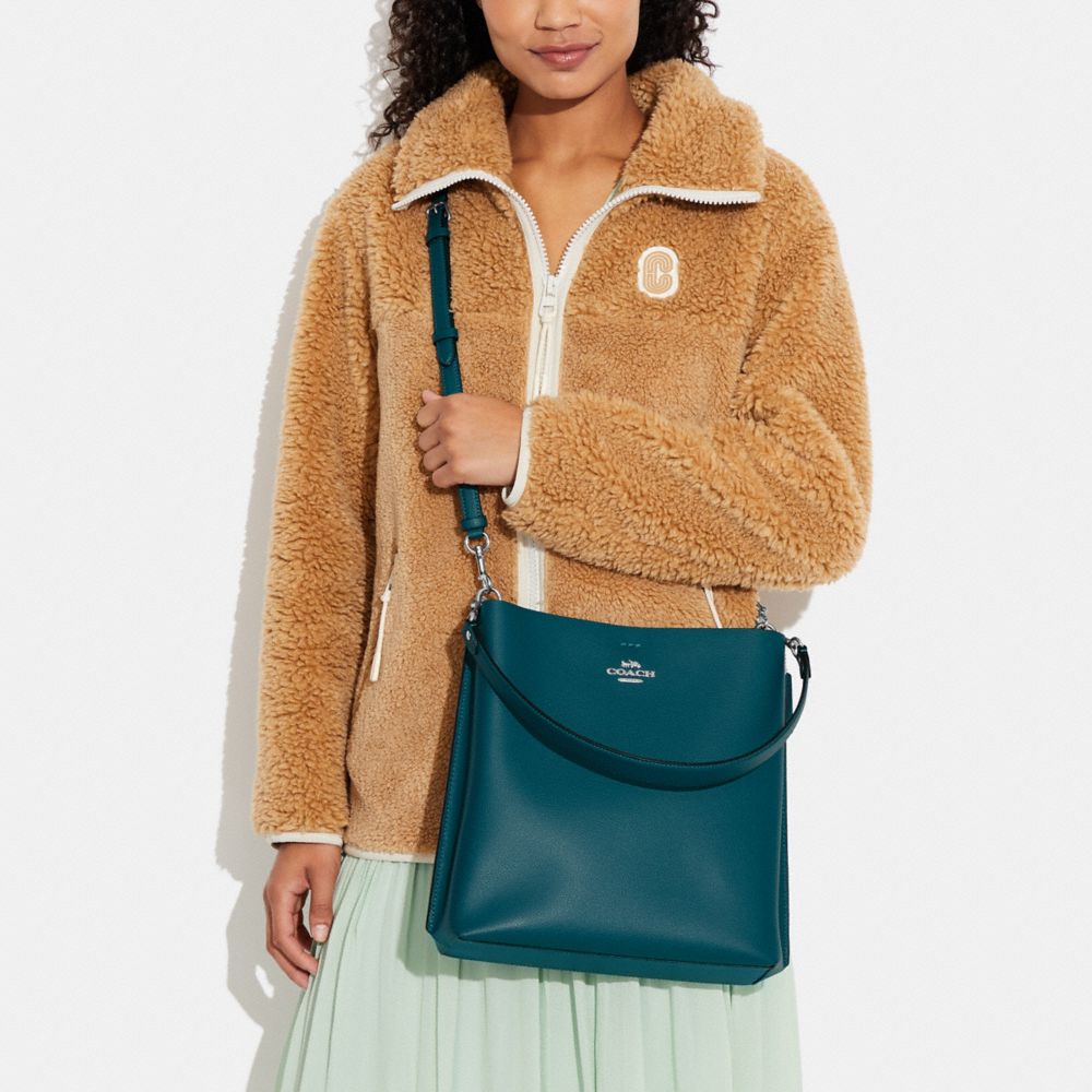 Mini Bucket Bag in Peacock