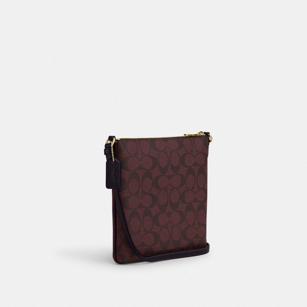 COACH®,ミニ ローアン ファイル バッグ・シグネチャー キャンバス,ミニバッグ&お財布ショルダー,