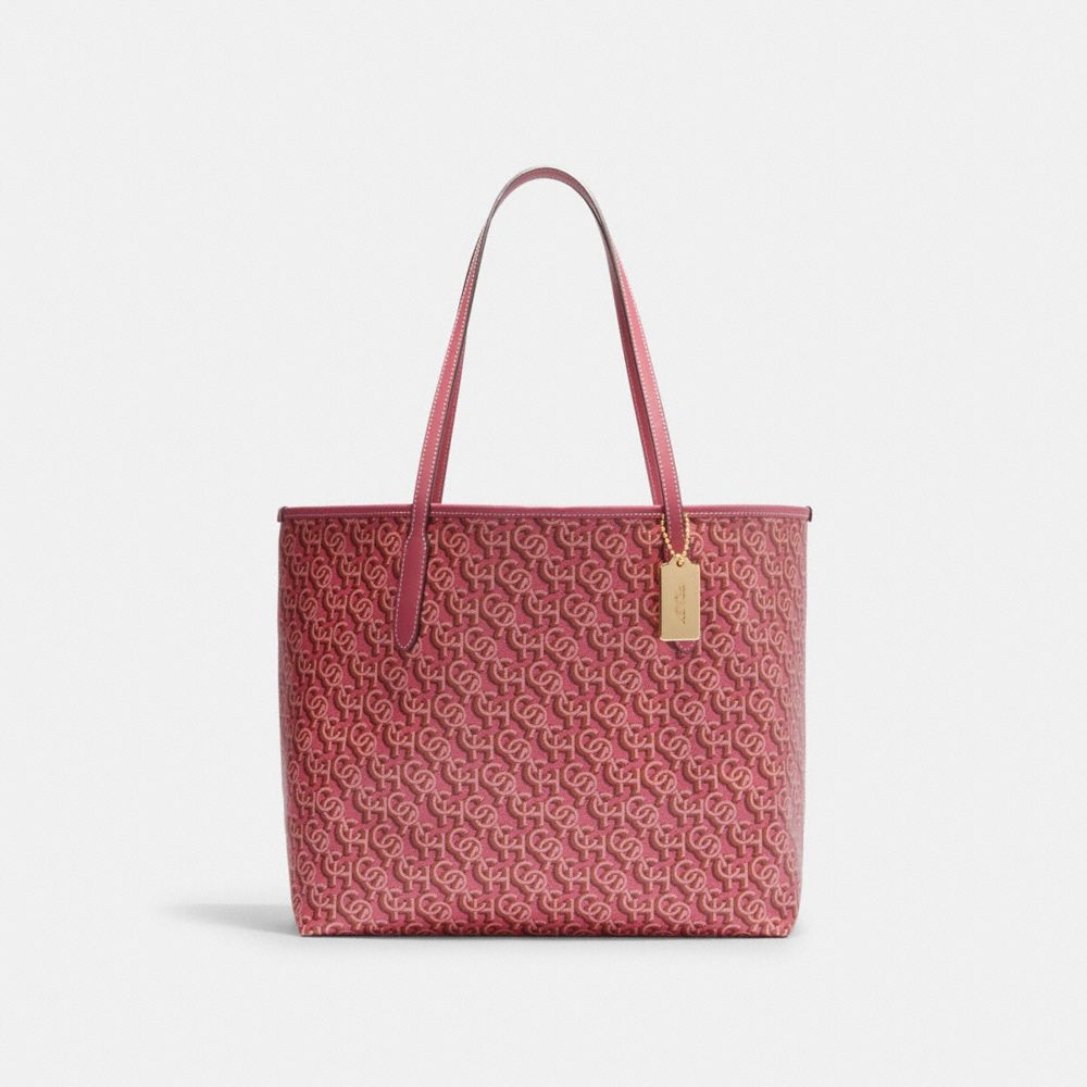 COACH®  City Tote With Coach Monogram Print