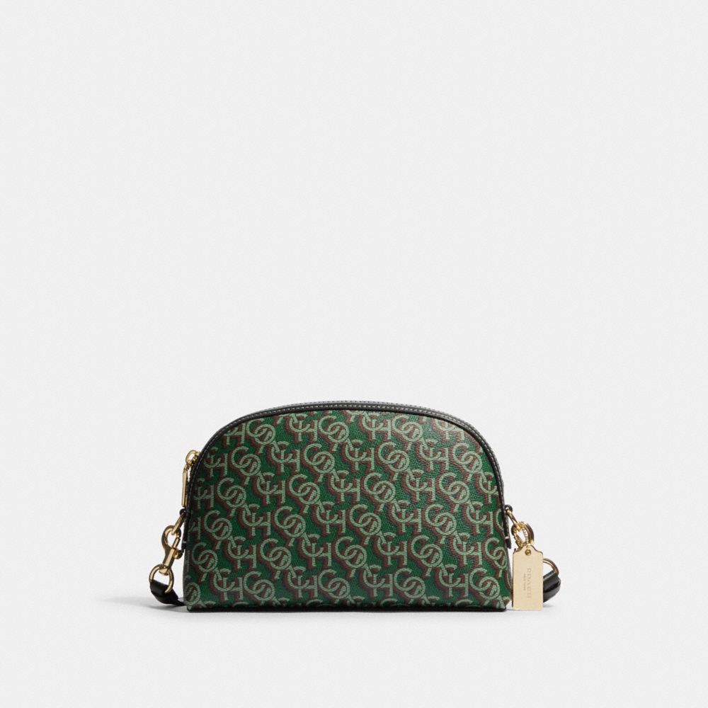 Buy the Coach Monogrammed Shoulder Bag Lime Green