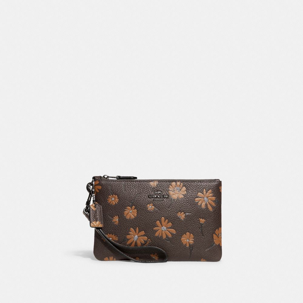 COACH®  Small Wristlet With Floral Print