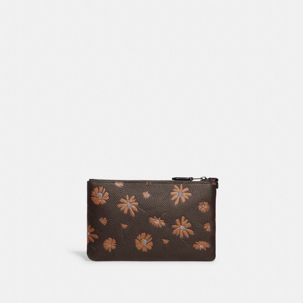COACH®,Small Wristlet With Floral Print,,Back View