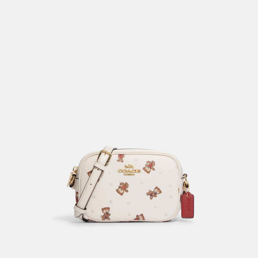 COACH®  Mini Jamie Camera Bag In Signature Canvas With Ski Patches