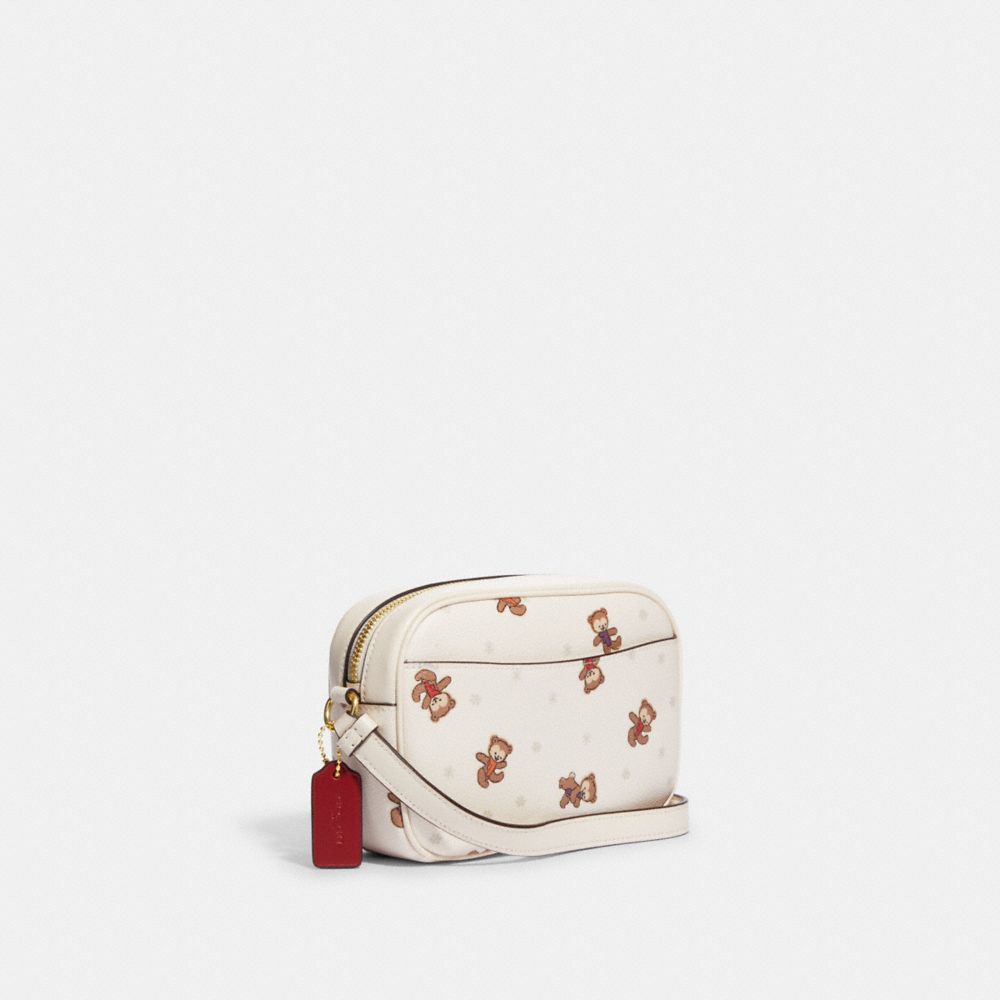 Coach Mini Jamie Camera Bag with Bear Snowflake Print