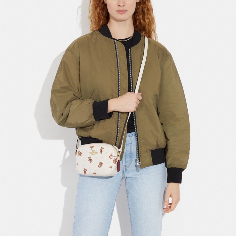 COACH®  Mini Jamie Camera Bag In Signature Canvas With Ski Patches