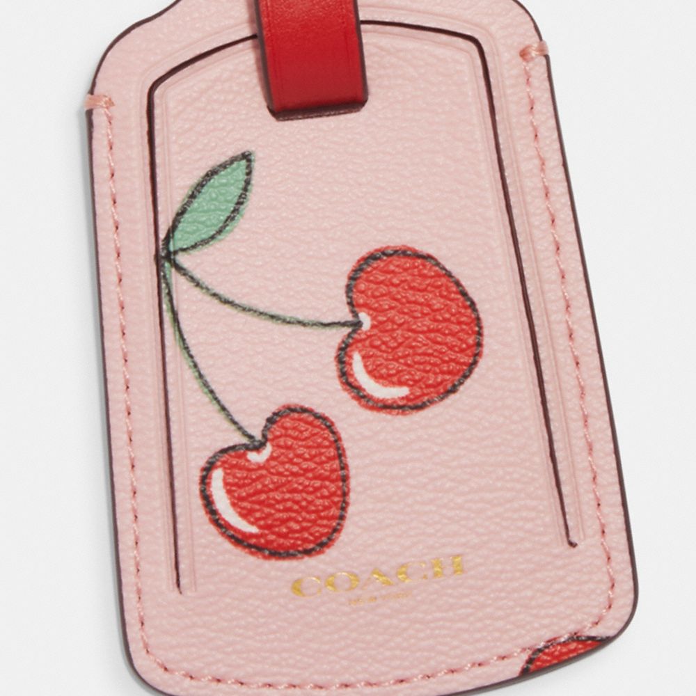 Coach, Bags, Mini Nolita Bag Charm With Heart Cherry Print And Mini Heart  Cherry Charm