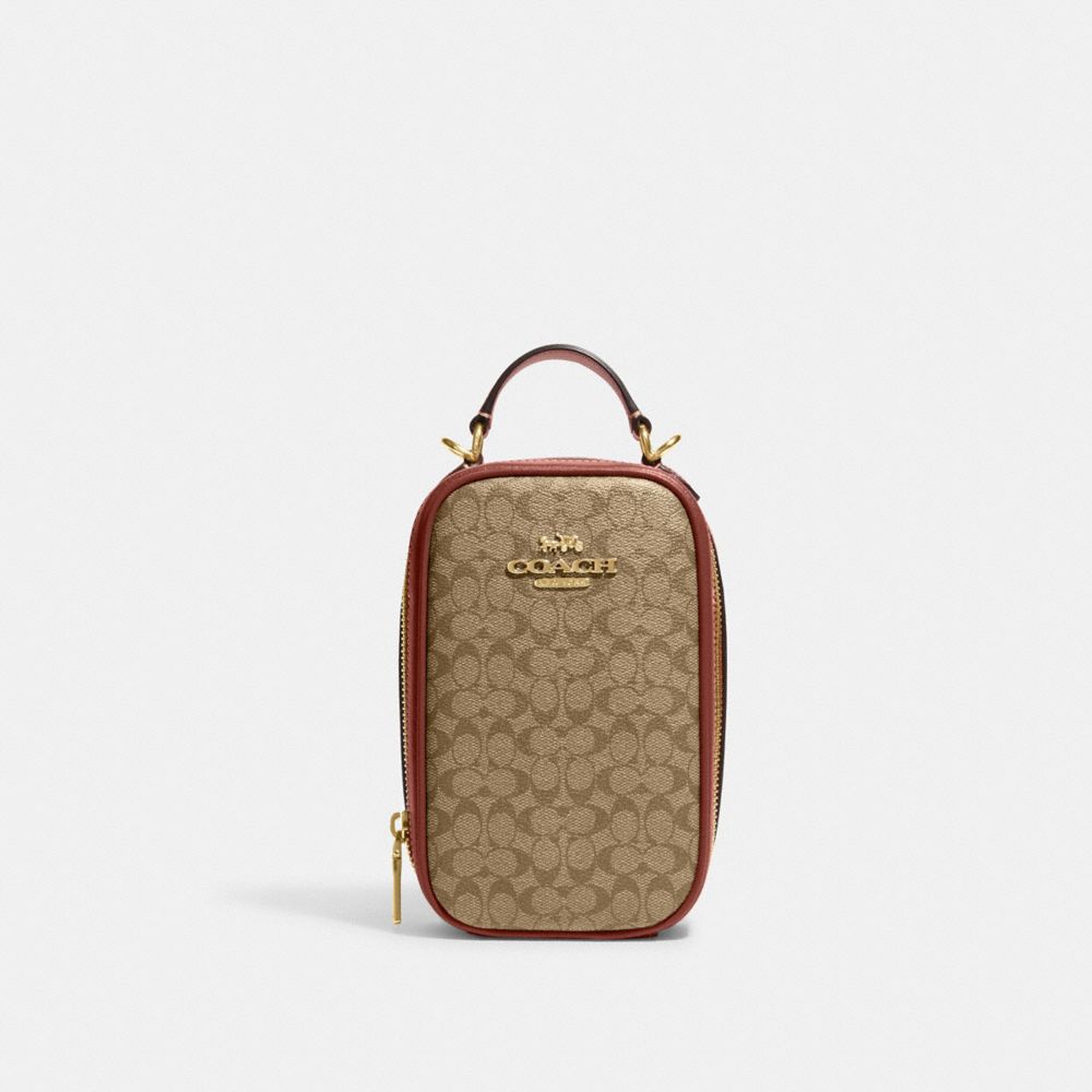 Coach Eva Phone Crossbody In Signature Canvas